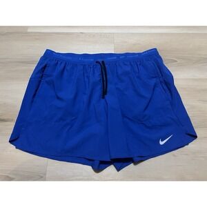 Nike Men XXL 5" Stride Dri-FIT Brief-Lined Running Shorts Blue DM4761-480